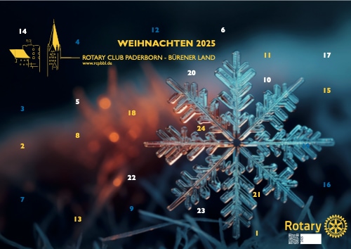 Adventskalender des Rotary Club Paderborn-Hoexter 2024 im Querformat